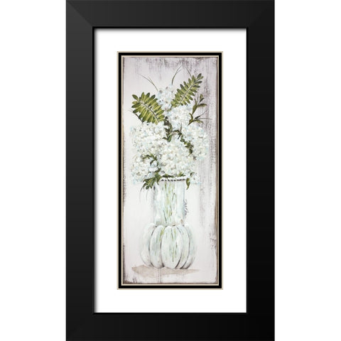 Light And Airy Hydrangea Black Modern Wood Framed Art Print with Double Matting by Norkus, Julie