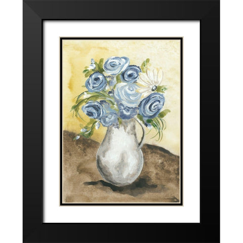 Sunny Day Flowers Black Modern Wood Framed Art Print with Double Matting by Norkus, Julie