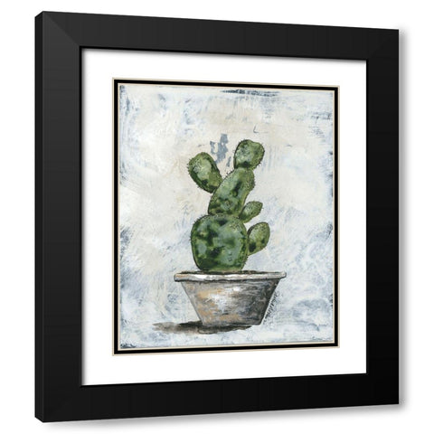 Prickly Cacti Black Modern Wood Framed Art Print with Double Matting by Norkus, Julie