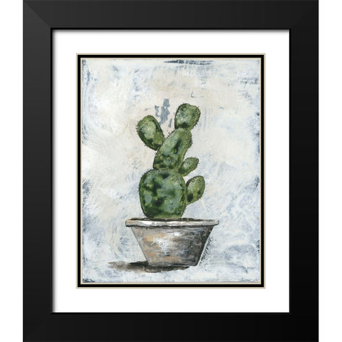 Prickly Cacti Black Modern Wood Framed Art Print with Double Matting by Norkus, Julie
