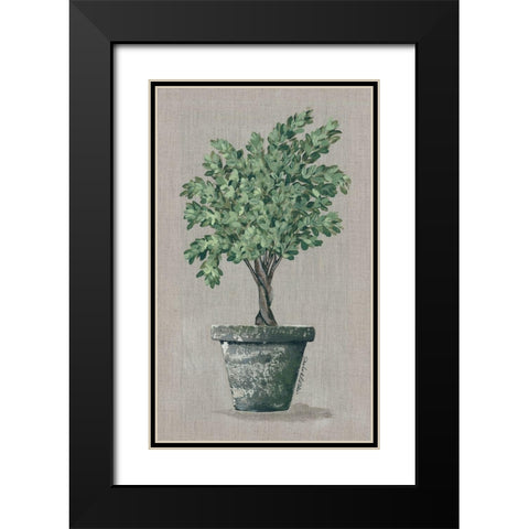 Asymmetrical Topiary Black Modern Wood Framed Art Print with Double Matting by Norkus, Julie
