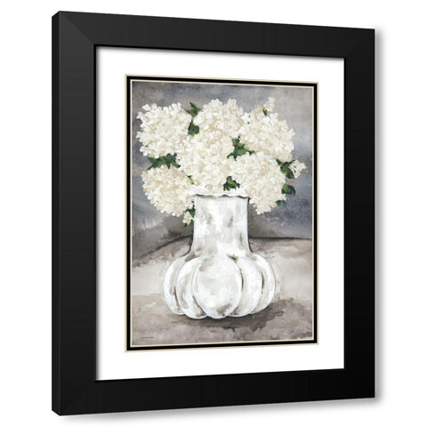Snowball Hydrangea Black Modern Wood Framed Art Print with Double Matting by Norkus, Julie