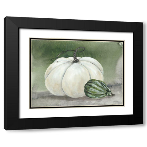 Sunny Day Pumpkins II Black Modern Wood Framed Art Print with Double Matting by Norkus, Julie