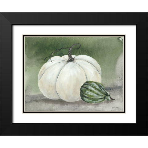 Sunny Day Pumpkins II Black Modern Wood Framed Art Print with Double Matting by Norkus, Julie