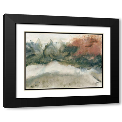 Calming 2   Black Modern Wood Framed Art Print with Double Matting by Norkus, Julie