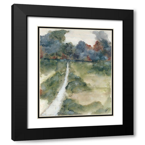 Far Away 1   Black Modern Wood Framed Art Print with Double Matting by Norkus, Julie