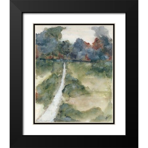 Far Away 1   Black Modern Wood Framed Art Print with Double Matting by Norkus, Julie