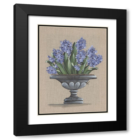 Hyacinth Urn Black Modern Wood Framed Art Print with Double Matting by Norkus, Julie