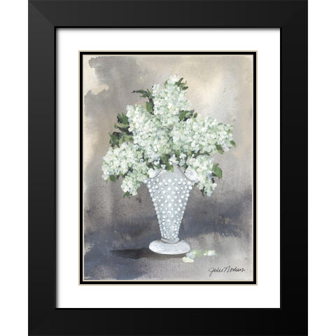 Hobnail Lilacs Black Modern Wood Framed Art Print with Double Matting by Norkus, Julie