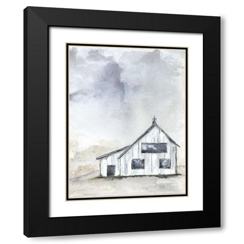 Haven Mini Prairie Black Modern Wood Framed Art Print with Double Matting by Norkus, Julie