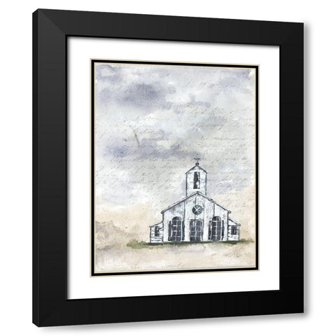 Haven Mini Worship Black Modern Wood Framed Art Print with Double Matting by Norkus, Julie