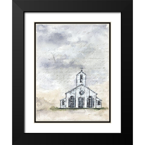 Haven Mini Worship Black Modern Wood Framed Art Print with Double Matting by Norkus, Julie