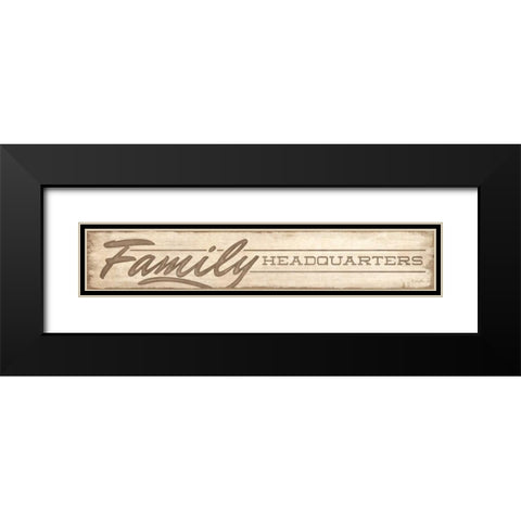 Family Headquarters Black Modern Wood Framed Art Print with Double Matting by Rader, Lauren