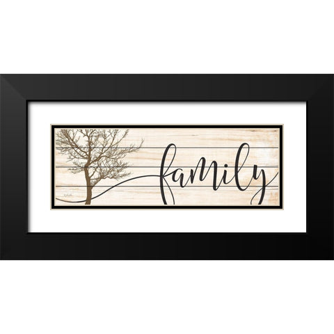 Family     Black Modern Wood Framed Art Print with Double Matting by Rader, Lauren