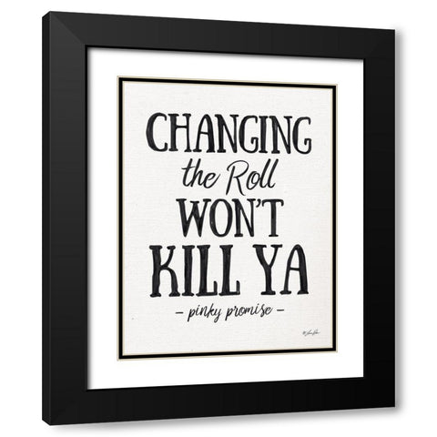 Changing the Roll Black Modern Wood Framed Art Print with Double Matting by Rader, Lauren