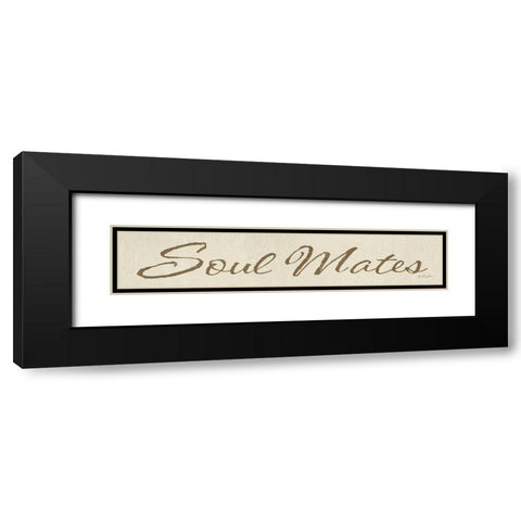 Soul Mates Black Modern Wood Framed Art Print with Double Matting by Rader, Lauren