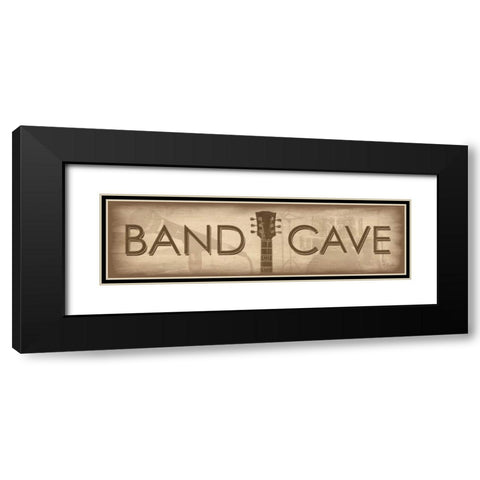 Band Cave Black Modern Wood Framed Art Print with Double Matting by Rader, Lauren