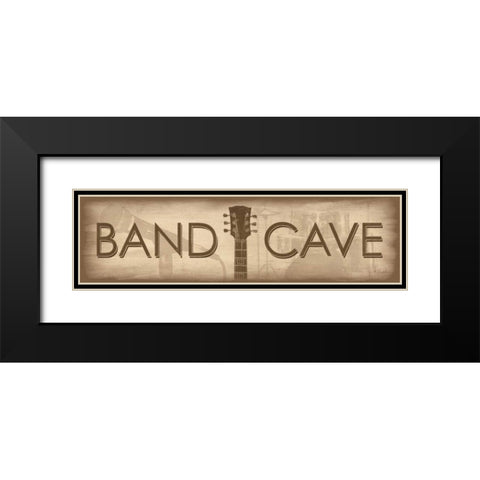 Band Cave Black Modern Wood Framed Art Print with Double Matting by Rader, Lauren