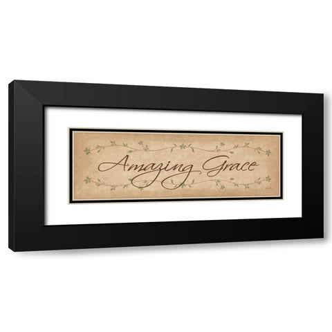 Amazing Grace Black Modern Wood Framed Art Print with Double Matting by Rader, Lauren