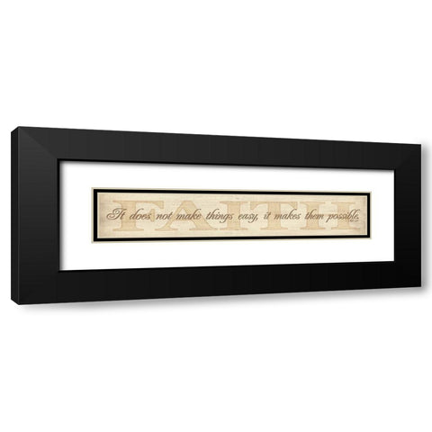Faith Black Modern Wood Framed Art Print with Double Matting by Rader, Lauren