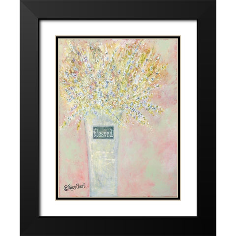 Blessed Black Modern Wood Framed Art Print with Double Matting by Ebert, Roey