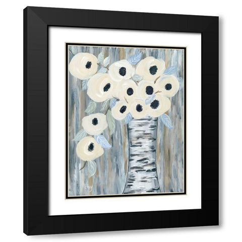 Blooming Birch Vase I Black Modern Wood Framed Art Print with Double Matting by Ebert, Roey
