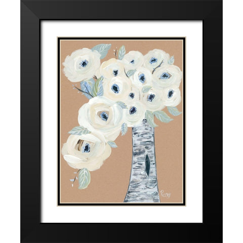 Blooming Birch Vase II Black Modern Wood Framed Art Print with Double Matting by Ebert, Roey