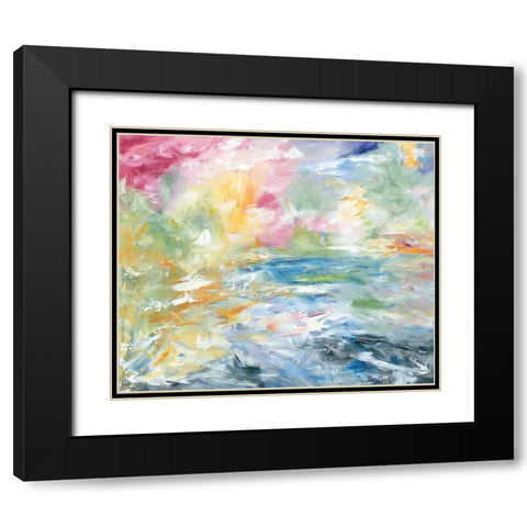 View From Above Black Modern Wood Framed Art Print with Double Matting by Ebert, Roey