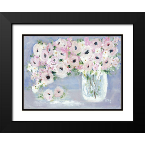 Beauty Overflows I Black Modern Wood Framed Art Print with Double Matting by Ebert, Roey