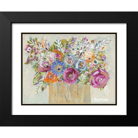 Golden Vase I Black Modern Wood Framed Art Print with Double Matting by Ebert, Roey
