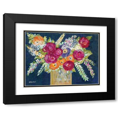 Golden Vase II Black Modern Wood Framed Art Print with Double Matting by Ebert, Roey