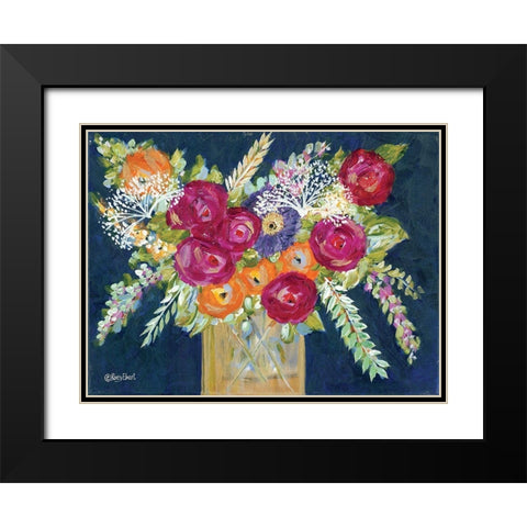 Golden Vase II Black Modern Wood Framed Art Print with Double Matting by Ebert, Roey