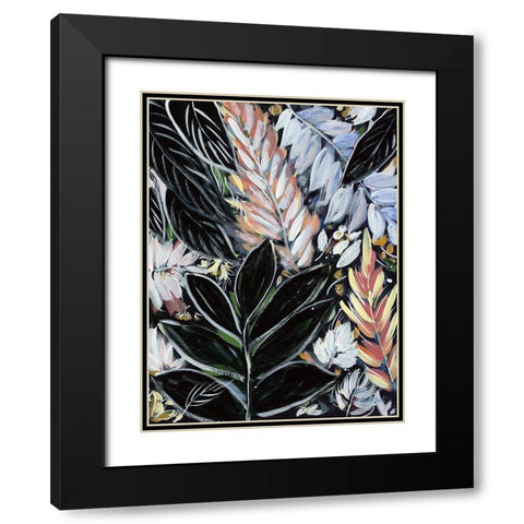 Dark Palms I Black Modern Wood Framed Art Print with Double Matting by Ebert, Roey