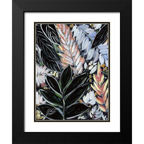 Dark Palms I Black Modern Wood Framed Art Print with Double Matting by Ebert, Roey