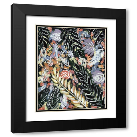 Dark Palms III Black Modern Wood Framed Art Print with Double Matting by Ebert, Roey