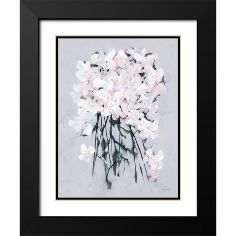 Romantic Floral II Black Modern Wood Framed Art Print with Double Matting by Ebert, Roey