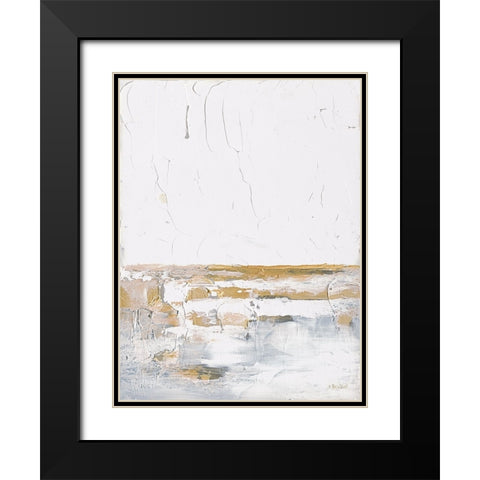 Golden Dreams Black Modern Wood Framed Art Print with Double Matting by Ebert, Roey