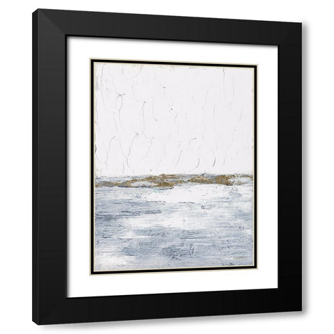 Golden Hopes Black Modern Wood Framed Art Print with Double Matting by Ebert, Roey
