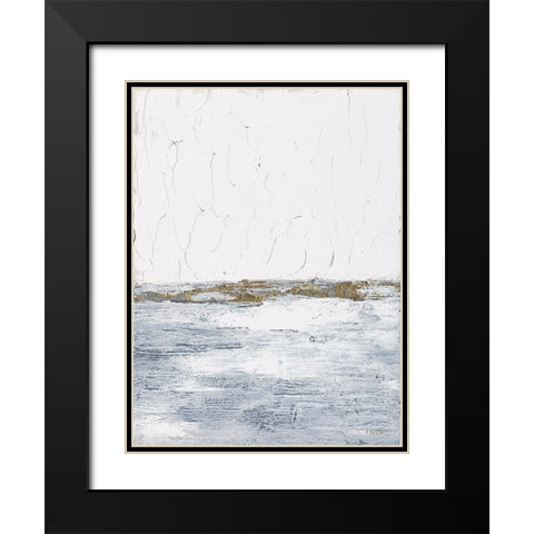 Golden Hopes Black Modern Wood Framed Art Print with Double Matting by Ebert, Roey
