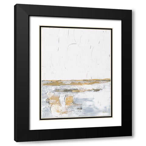 Golden Wishes Black Modern Wood Framed Art Print with Double Matting by Ebert, Roey