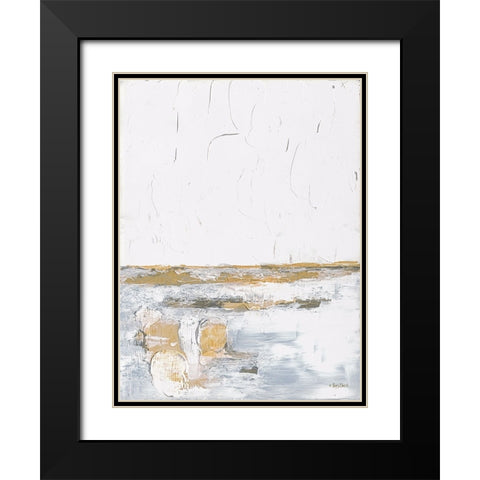 Golden Wishes Black Modern Wood Framed Art Print with Double Matting by Ebert, Roey