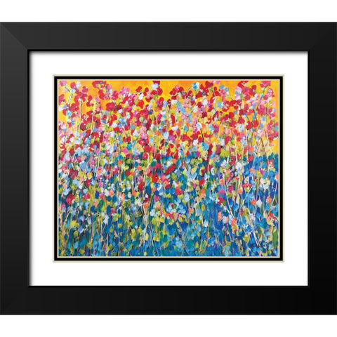 Happiness Black Modern Wood Framed Art Print with Double Matting by Ebert, Roey
