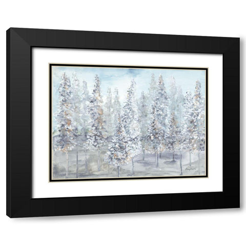 Splendid Forest Black Modern Wood Framed Art Print with Double Matting by Ebert, Roey