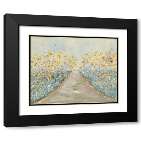 Path to Buttercup Cottage Black Modern Wood Framed Art Print with Double Matting by Ebert, Roey