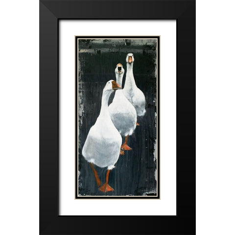 Ready, Set, Go Black Modern Wood Framed Art Print with Double Matting by Redman, Suzi