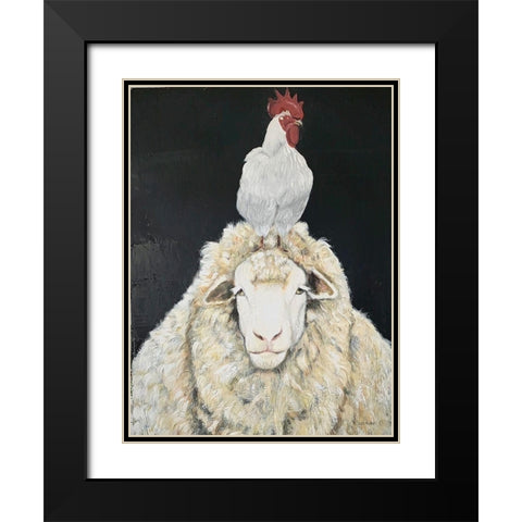 Mellow  Black Modern Wood Framed Art Print with Double Matting by Redman, Suzi