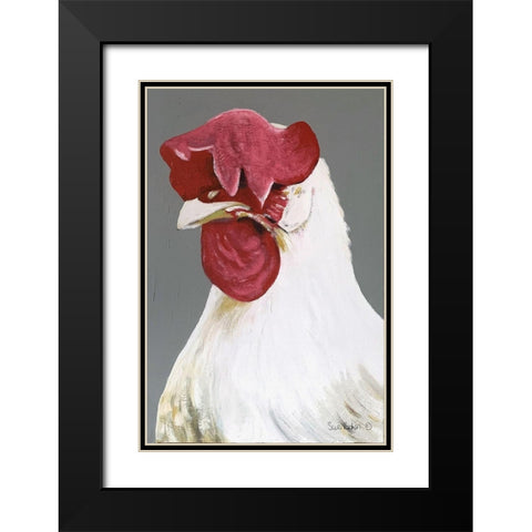 Side Issues Black Modern Wood Framed Art Print with Double Matting by Redman, Suzi