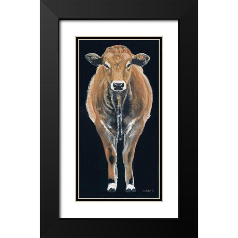 A Firm Foundation Black Modern Wood Framed Art Print with Double Matting by Redman, Suzi