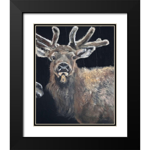 Hear the Word II    Black Modern Wood Framed Art Print with Double Matting by Redman, Suzi