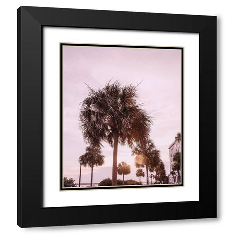 Blush Summer Black Modern Wood Framed Art Print with Double Matting by Rigsby, Jennifer